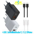 ZTE Blade A72 A71 A52 A32 V30  Schnellladegerät Usb C Dualport GAN Ladekabel