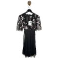 Maya Deluxe Damen Frauen besticktes Kleid Blumen Paillettenverzierung Größe 8