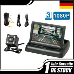 170° Autokamera Rückfahrkamera 4.3'' LCD Farbig Monitor Einparkhilfe Nachtsicht*