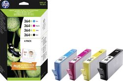 HP 364 Tinte 4er-Pack - Schwarz/Gelb/Cyan/Magenta (N9J73AE)