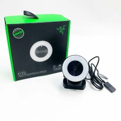 Razer Kiyo - Streaming-Kamera mit Ring-Beleuchtung (USB Webcam, HD-Video 720p,