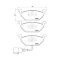 1x Bremsbelagsatz, Scheibenbremse BREMBO P 85 072 passend für AUDI SEAT SKODA