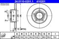 2x ATE Bremsscheibe 24.0110-0201.1 für VW PASSAT AUDI SKODA A6 C5 SUPERB 100 C4