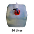 4x 20L | Wasserkanister Faltbar Camping Wasser Kanister Trinkwasserkanister Hahn