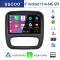 CarPlay 4+64G Android 13 Autoradio Für Opel Vivaro B Renault Trafic GPS NAV WIFI