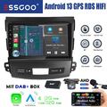 DAB+ Autoradio Carplay 32G GPS Kamera Für Mitsubishi Outlander Citroen C-Crosser