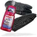 SONAX Xtreme RichFoam Autoshampoo 1L + Waschhandschuh schwarz + Trockentuch grey