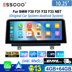 Android 13 Autoradio GPS Navi 4+64G CarPlay für BMW F30 F31 F32 F33 F34 F36 NBT