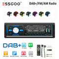 DAB+ Autoradio mit Bluetooth BT Freisprech 7Farben Single 1DIN USB Aux FM AM RDS