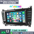 4+64G Android 13 Autoradio für Mercedes Benz C-Klasse W203 W209 Carplay GPS Nav