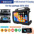 2+32G Android 13 Autoradio GPS Navi BT CarPlay Für KIA SPORTAGE MK3 SL 2010-2015