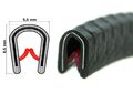 SMI KS0-1S Kantenschutzprofil Kantenschutz für Blech 0,5-1mm schwarz Kederband Z