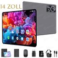 2025 Neu Tablet Pad 14 Zoll 24GB 256GB Octa-Core 8000mAh Android 14 Dual Cameras