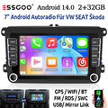 Autoradio Android 14 Für VW GOLF 5 6 Passat Tiguan Polo T5 2+32G CarPlay GPS Nav