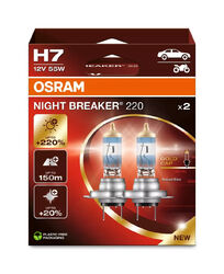 OSRAM H7 NIGHT BREAKER 220 DUOBOX Halogenlampe bis zu +220% Model 2024/25