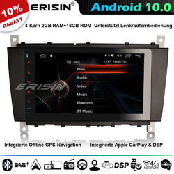 8" DSP Android 10 Autoradio DAB+GPS Navi für Mercedes C/CLK/CLC Klasse W203 W209