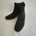  Org.GABOR ,Stiefeletten,Damen,Gr.38 1/2, Schwarz,Wildleder+ Wie NEU+1x getr.