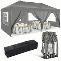 3x3-3x6m Pavillon Wasserdicht Partyzelt Faltbar Gartenpavillon Pavillion Anti-UV