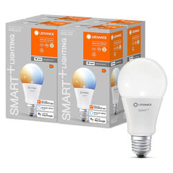 4 x Ledvance Smart+ 9,5W = 75W E27 matt 1055lm CCT 2700K-6500K dimmbar App WiFi