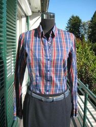 Tommy Hilfiger Karo-Bluse Gr. US 8 - 38/40-M  Blau/Rot/Gelb  TOP