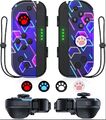 2er-Set Nintendo Switch Controller mit Armband Neon Blitze Switch Gamepad Turbo