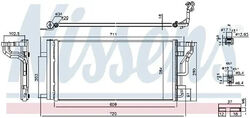 Kühler Klimaanlagen – Kondensator R 134a 941289 NISSENS für HYUNDAI KIA