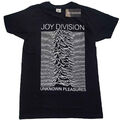 JOY DIVISION - Unknown Pleasures White On Black T-Shirt OFFICIAL MERCHANDISE