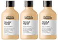 3x Loreal Professionnel Serie Expert Gold Quinoa Absolut Repair Shampoo 300 ml