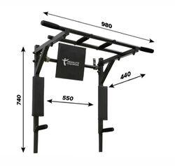 Klimmzugstange Athlet Pull Up Bar Chin Up Bar Dip Station Wandmontage Sportgerät