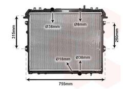 VAN WEZEL Kühler Wasserkühler Motorkühlung Motorkühler 53002432