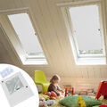 Dachfenster Rollo Verdunkelung Thermo Sonnenschutz Saugnäpf 96% UV-Schutz Weiß