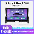 Android 13 Autoradio GPS NAVI WiFi DAB+ Für Mercedes C Class W204 S204 Carplay