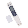 (Weiß)Digitales TDS-Meter 3 In 1 Wassertester EC TEMP TDS Tester Pen LCD