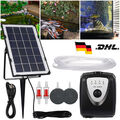 Solar Pumpe Sauerstoffpumpe Teichbelüfter Gartenteich Aquarium Luftpumpe Oxygen