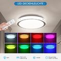 LED Leuchte Deckenleuchte Deckenlampe Sterneffekt Lampe Tageslicht RGB Dimmbar