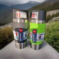 2x EMSA Travel Mug CLASSIC Isolierbecher Thermobecher 0,36L Schwarz/grün