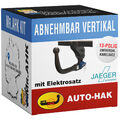 AutoHak Anhängerkupplung vert. abnehmbar für Audi A3 8L 96-03 + 13pol E-Satz NEU