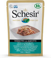 Schesir Cat Jelly Thunfisch Mit Sardelle, Katzenfutter Nass in Gelee, 20 Beutel 