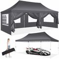 Pavillon 3x3/3x6m Faltpavillon Pop Up Wasserdicht Partyzelt Gartenzelt UV Schutz