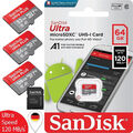 SanDisk ULTRA micro SD Karte 32GB 64GB 128GB 256GB 512GB 1TB 2TB Speicherkarte