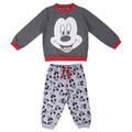 Disney Mickey Mouse Baby Jogginganzug JungenTraininganzu  grau/rot Gr. 68 - 86