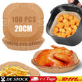 100 Stück Backpapier für Friteuse Heißluftfritteuse Grill Backofen Air fryer DHL