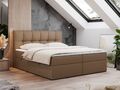 Boxspringbett mit Bettkasten, Bett mit Multipocket - Matratze und Topper - RICO