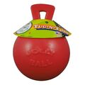 Jolly Tug-n-Toss 10 cm Rot Ball für Hunde mit Griff