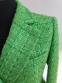 Grüner Zara Boucle Blazer in Größe S / 36