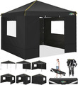 COBIZI Pavillon 3X3 Wasserdicht Stabil Faltpavillon 3X3 Profi Mit 4 Seitenteilen