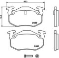 BREMBO Bremsbelagsatz, Scheibenbremse P 68 018 für RENAULT