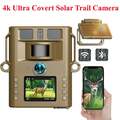 Solar 4K UHD 46MP Wildkamera WLAN Bluetooth Jagdkamera IR Nachtsicht No Glow