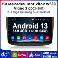 Carplay 8-Kern Für Mercedes-Benz Vito 2 W639 Viano 2 Android 13 Autoradio 4+64GB