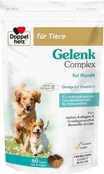 Doppelherz Gelenk Complex für Hunde 60 Chews Osteoarthritis Gelenkstoffwechsel U